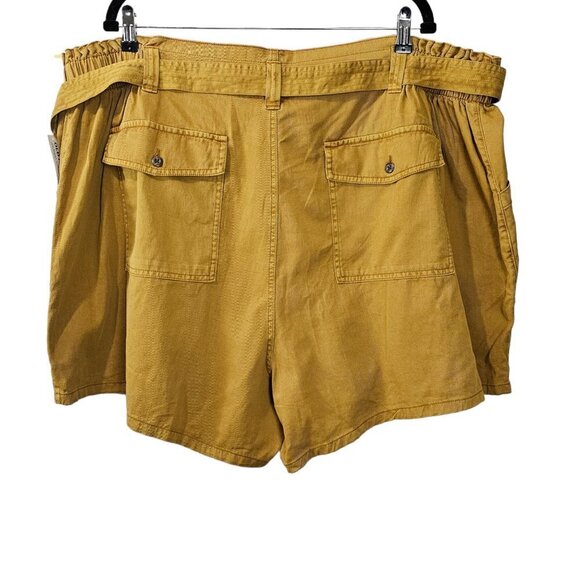 💎013 Old Navy High-Waisted Paper Bag Tie Waist Twill Shorts - Picture 5 of 13